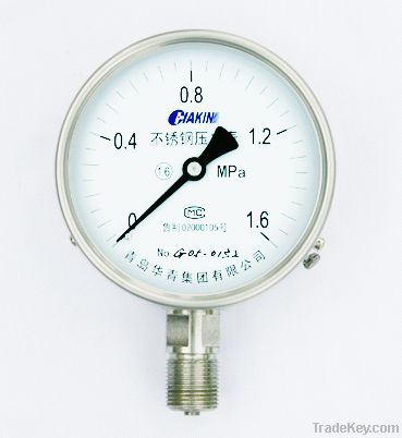 Silicone filled pressure gauge