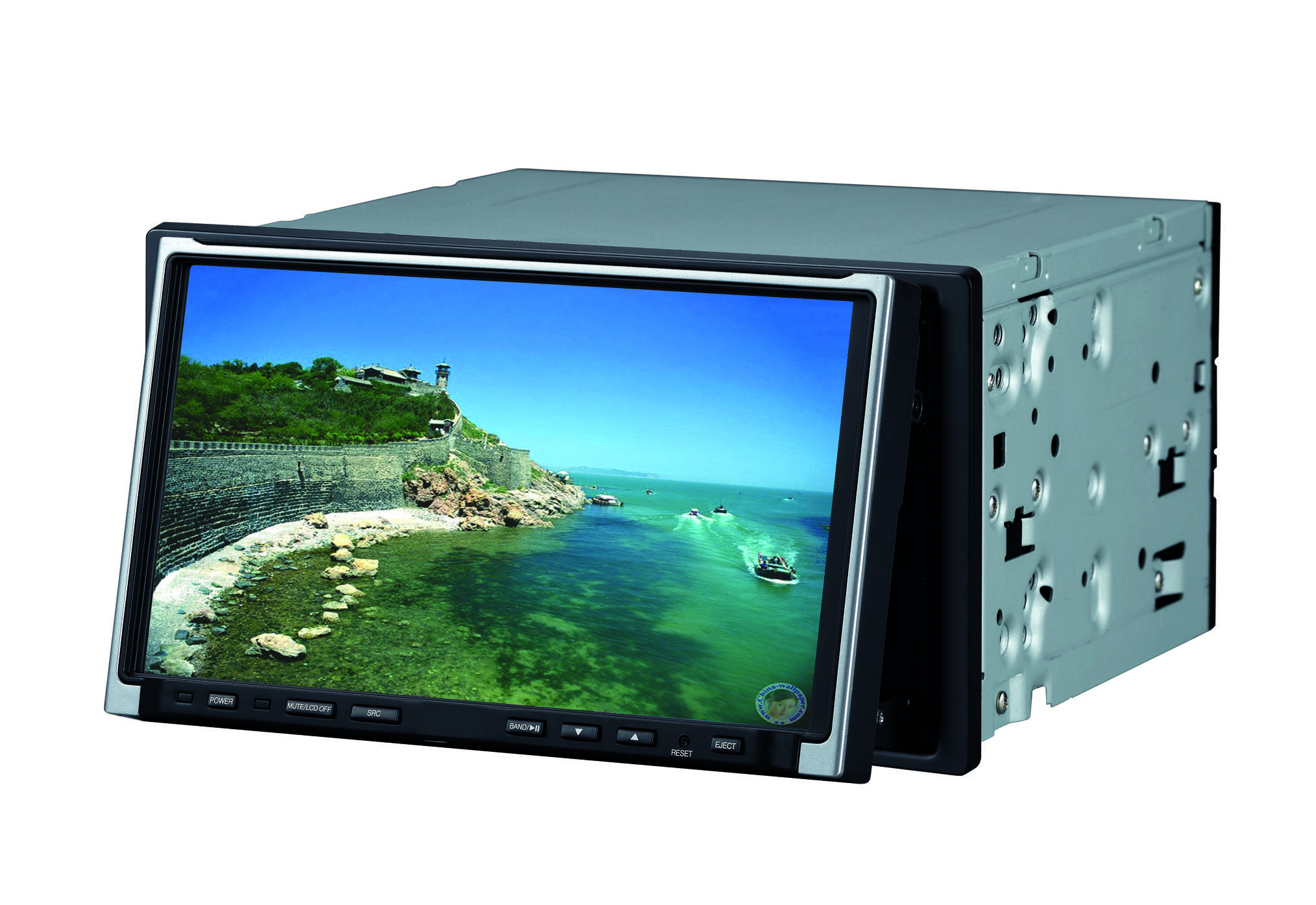 Car double din size touch screen all-in-one dvd