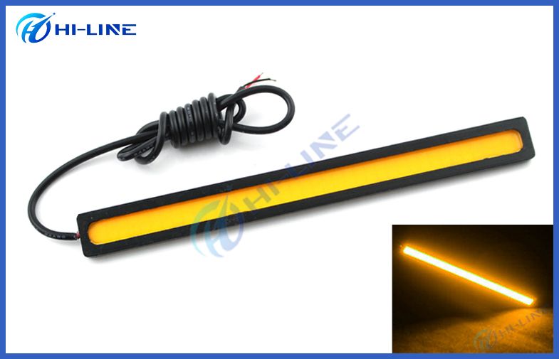 Yellow Light COB LED Car Lights 14.3 cm 10 Watt Waterproof Daytime Fog Running Lights