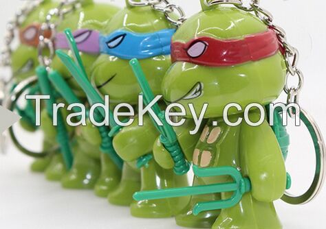 YL-k179 Dolphin shape LED keychain with sound