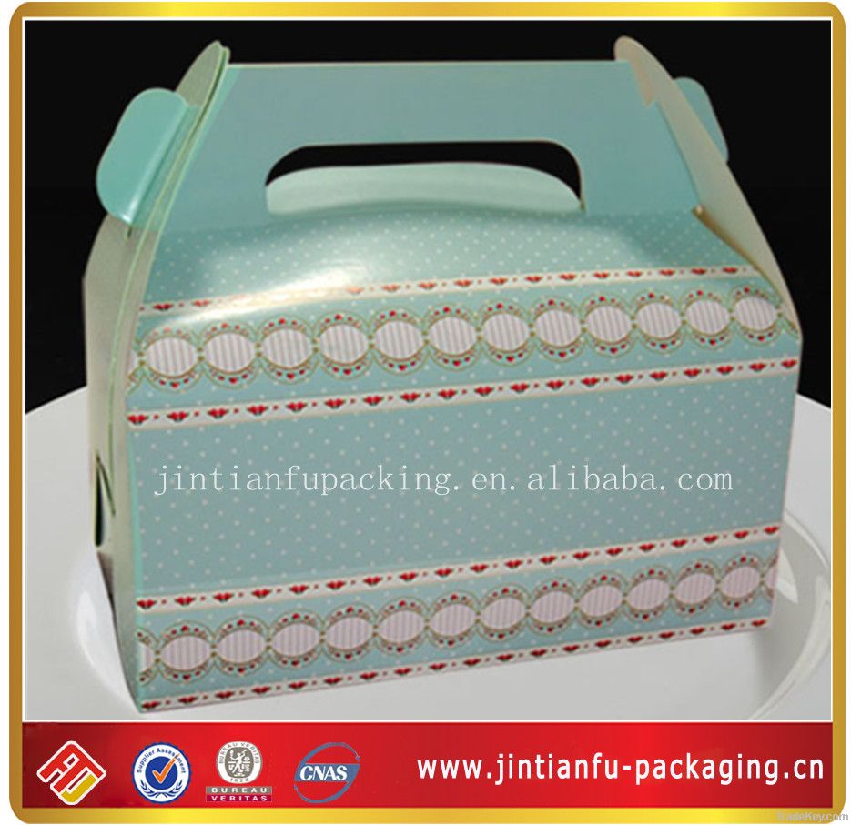 recyclable food grade paper box for cake