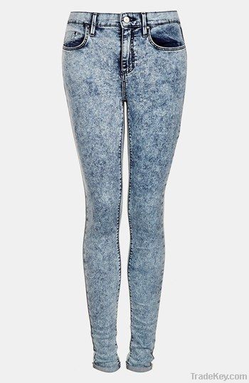 La Deen Acid Wash Skinny Jeans