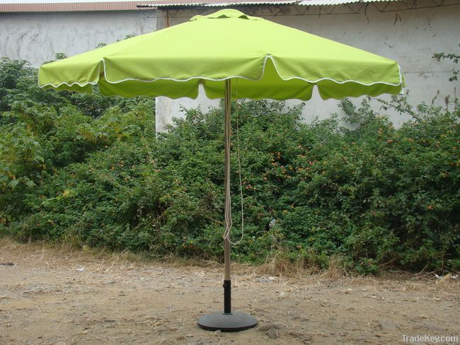 wooden umbrella