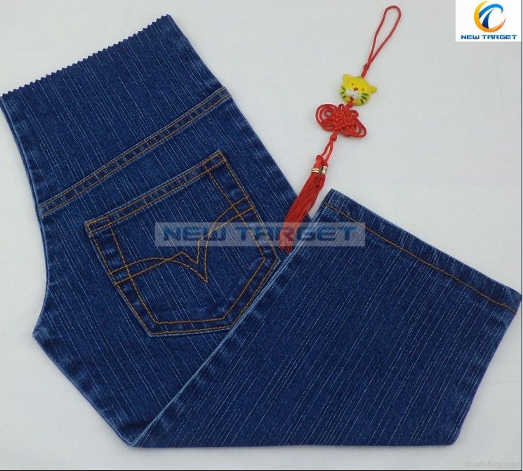 cotton polyester spandex slub denim fabric