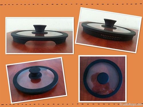 Drain hole silica glass lid