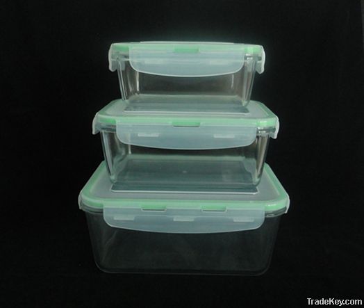 Glass food storage containers