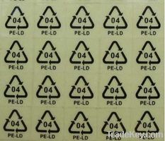 recyclable self-adhesive stickers