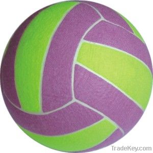 Green colour inflated 8" big tennis ball