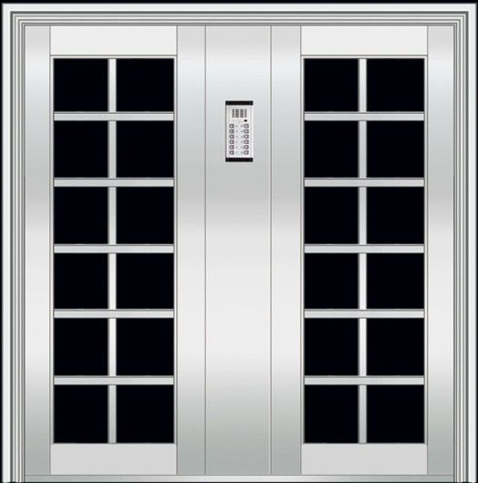 stainless steel door