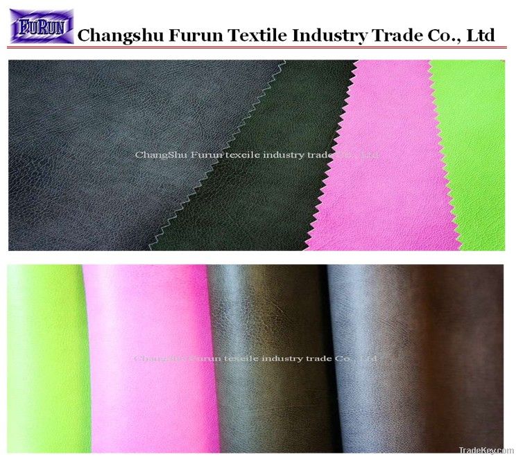 garment pu washed leather, synthetic leather, Imitation Leather