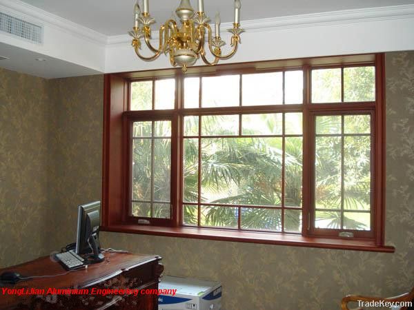 Aluminium side hung glazing window