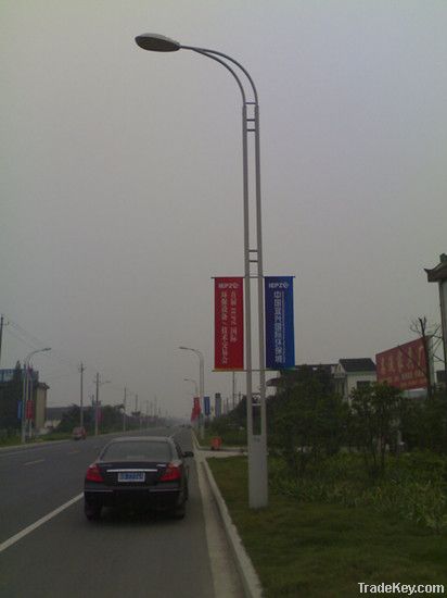 street dual arm lamp pole led streetlight transmission line pole