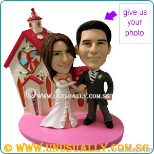 CUSTOM 3D WEDDING COUPLE CAKE TOPPER FIGURINES