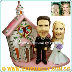 CUSTOM 3D WEDDING COUPLE CAKE TOPPER FIGURINES