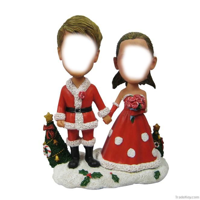 PERSONALIZED 3D LOVELY WEDDING CAKE TOPPER FIGU.