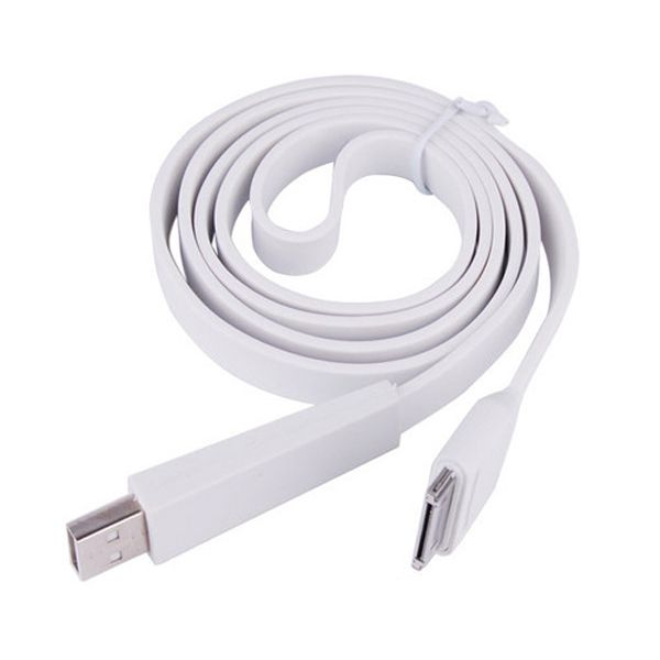 1M Flat Noodle Sync Data Cable USB Cord Charger 30P