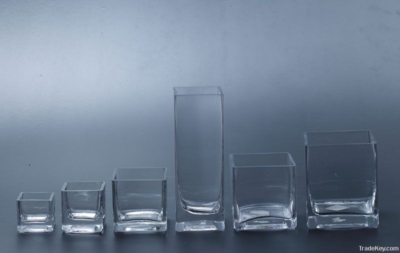 square glass vases best seller