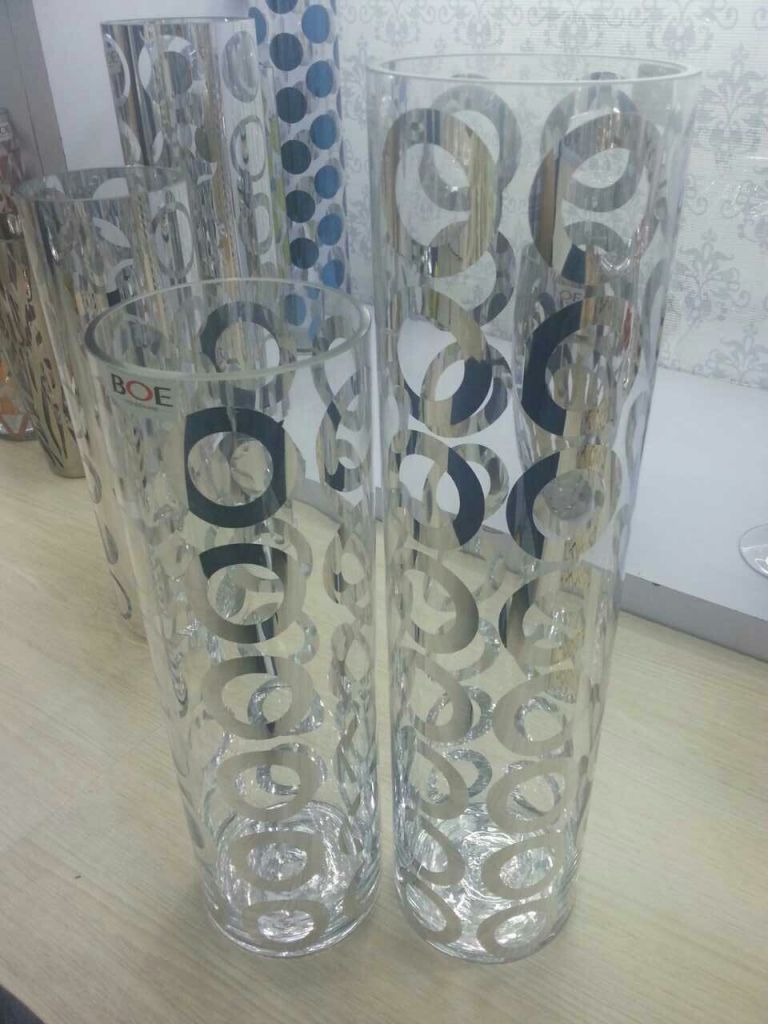 Electroplated glass vase supplier