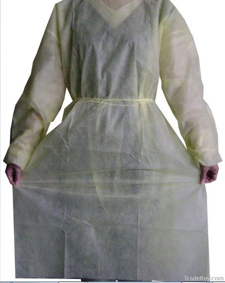 non woven isolation gown