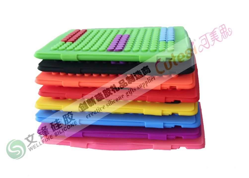 Wholesale Lego blocks silicone case for iPad 2/3/4/5