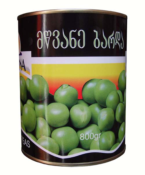 Canned green peas