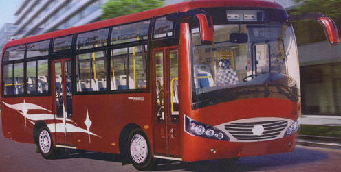 CNG buses and motorcycles