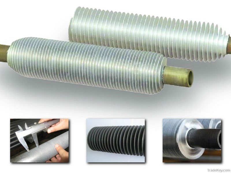 aluminum-copper composite extruded finned tube