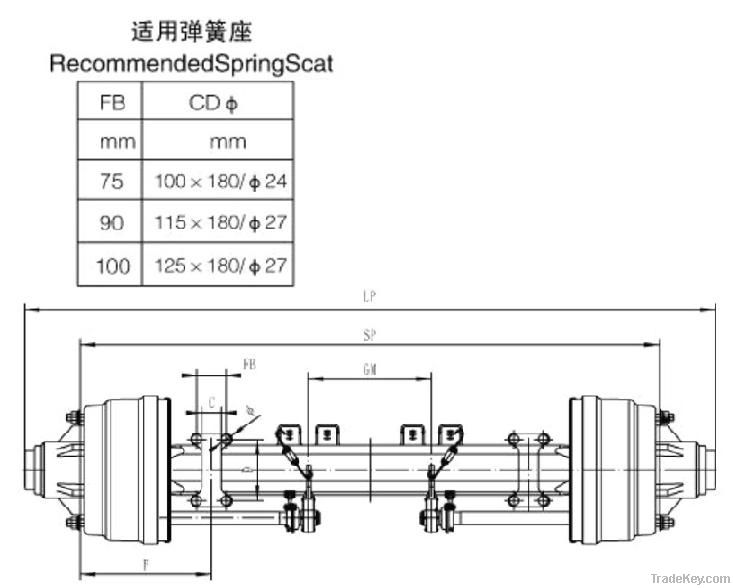 American Inboard Axle