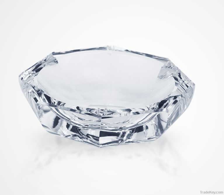 Lotus Wash and Bright Sunshine  Crystal Ashtray