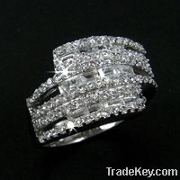 sterling silver ring with CZ