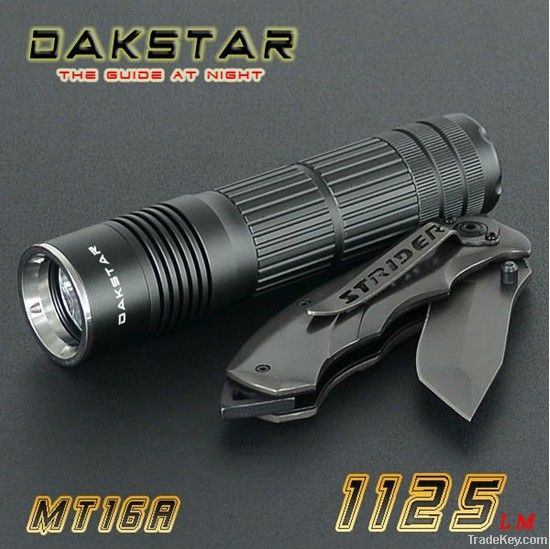 DAKSTAR MT16A XML T6 1125LM Rechargeable Aluminum Flashlight