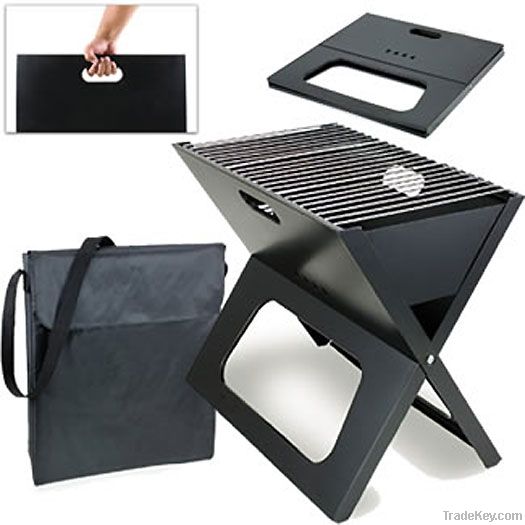 Popular Foldable BBQ Grill/ Carrying Tote/Briefcase BBQ Grill