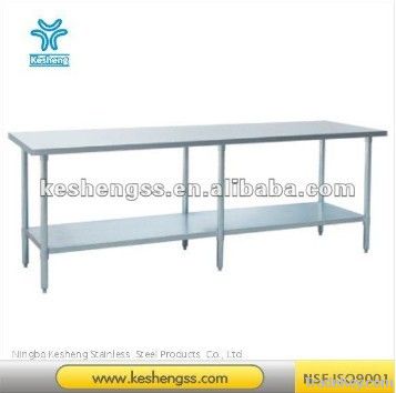 Stainless steel work table