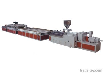 Plastic-wood hollow core door extrusion line