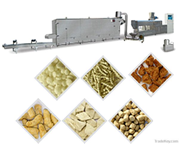 Textured soybean processing machine/line