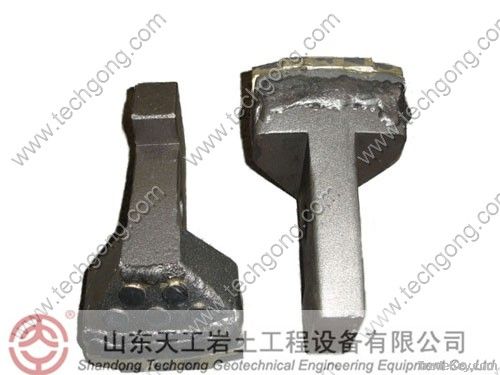 Flat teeth/foundation drilling bits