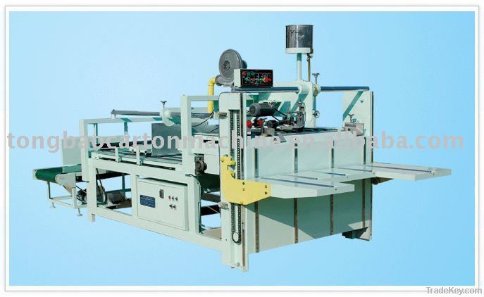 semi-auto gluing machine, corrugated box making machine