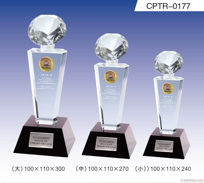 crystal trophy