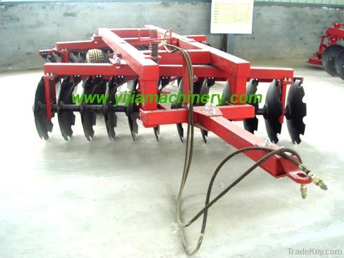 Hydraulic offset heavy-duty disc harrow