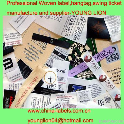 Printed hang tag for garment bags