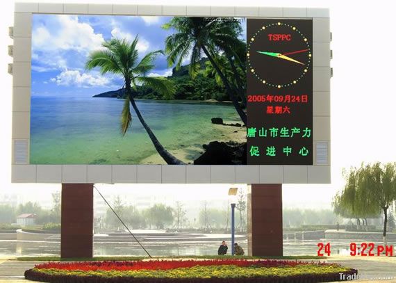 Outdoor full color P10 led display