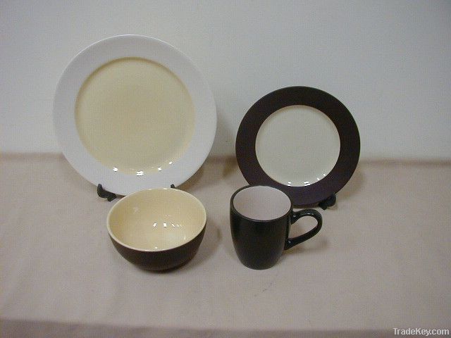 dinner sets, porcelain, stoneware