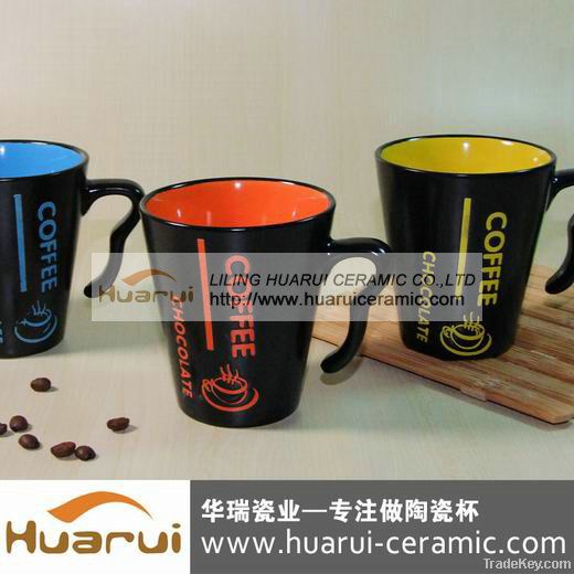 2012 hot sale promotional colorful ceramic mug