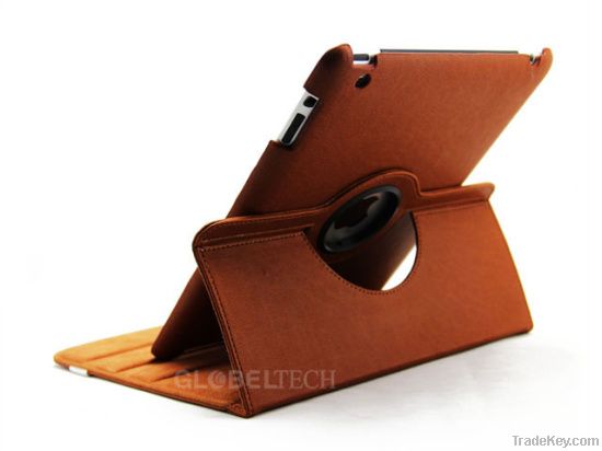 iPad 2 and new iPad 360 Degree Rotated PU leather hard case