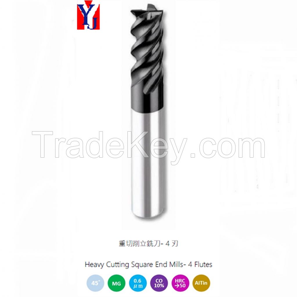 Solid Carbide Heavy Cutting Square Endmill