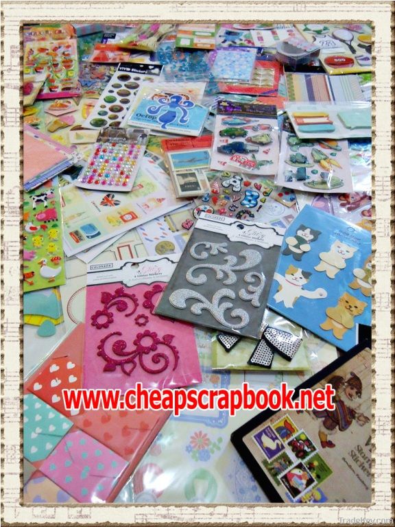 Wholesale new 230 sheets scrapbooking supplies, Free ship