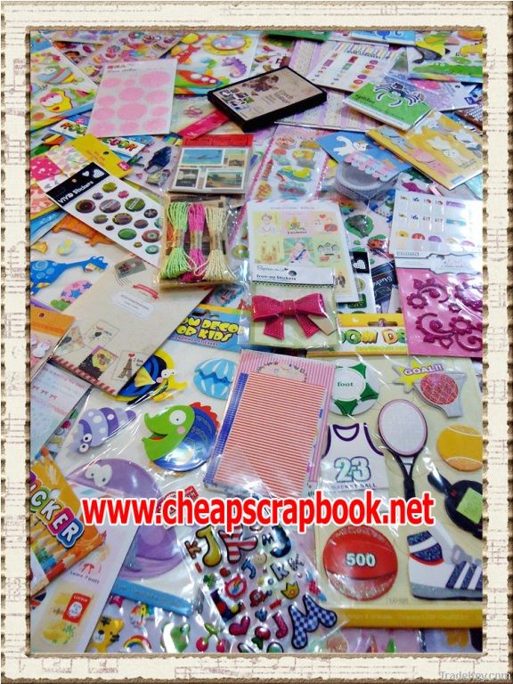 Wholesale new 230 sheets scrapbooking supplies, Free ship