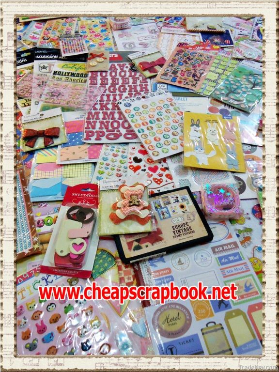 Wholesale new 230 sheets scrapbooking supplies, Free ship