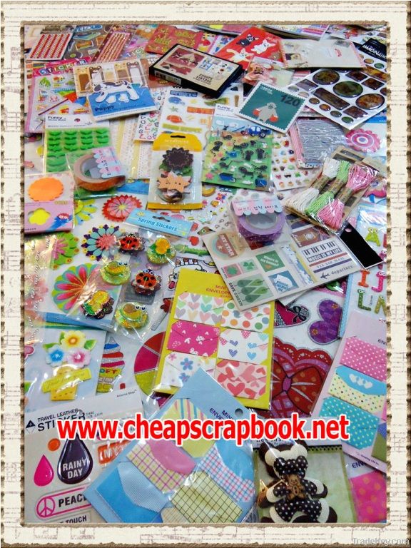 Wholesale new 230 sheets scrapbooking supplies, Free ship