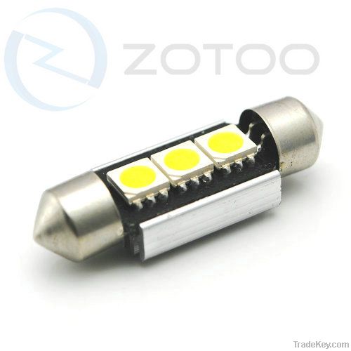 CANBUS 39mm festoon 3SMD5050 error free auto led lamp